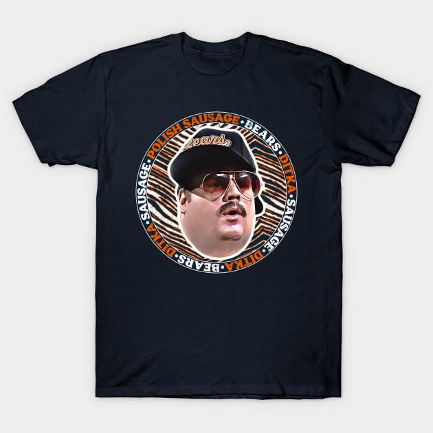 Polish Sausage Bears Ditka Sausage T-Shirt by darklordpug